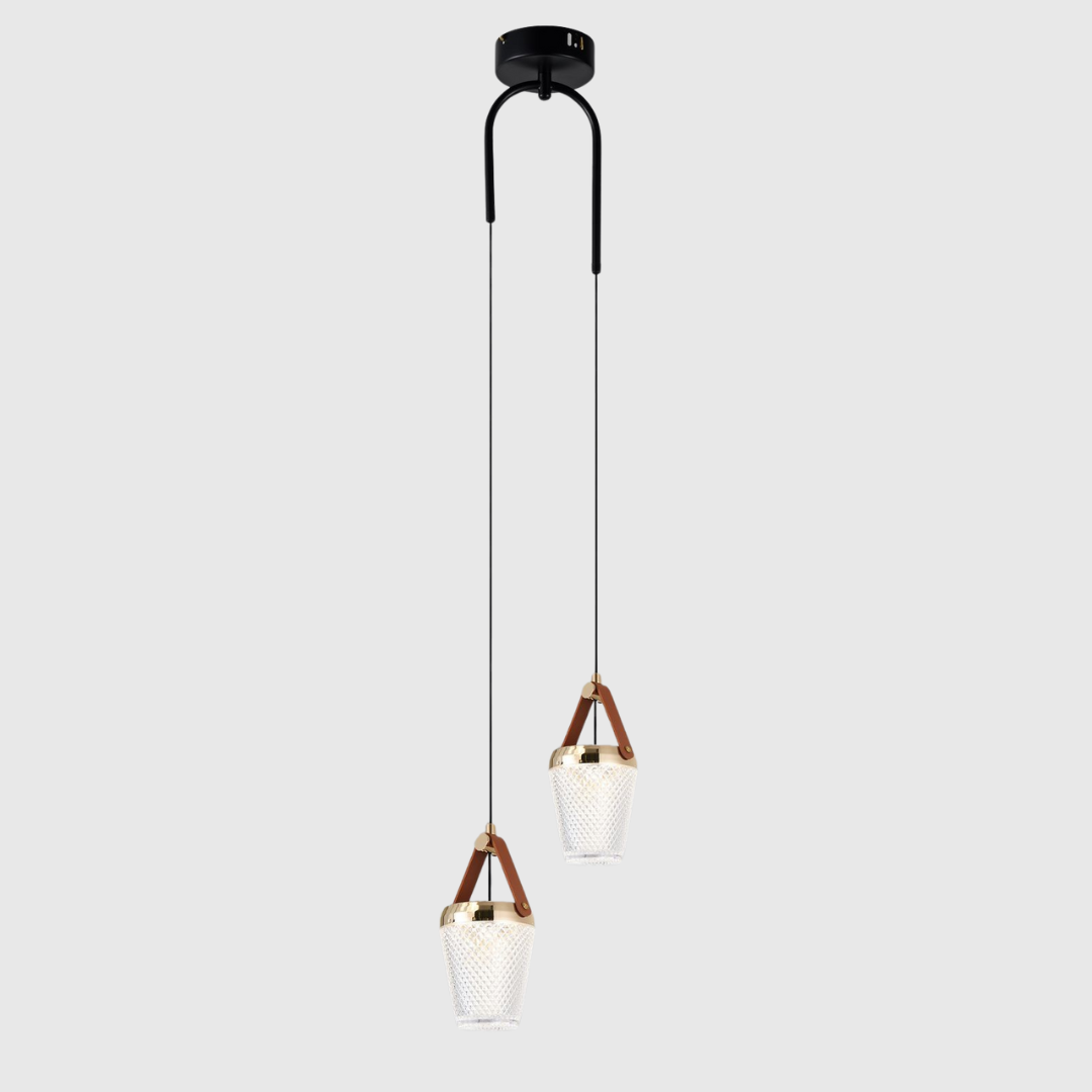 Elegant Modern LED Double Pendant Light